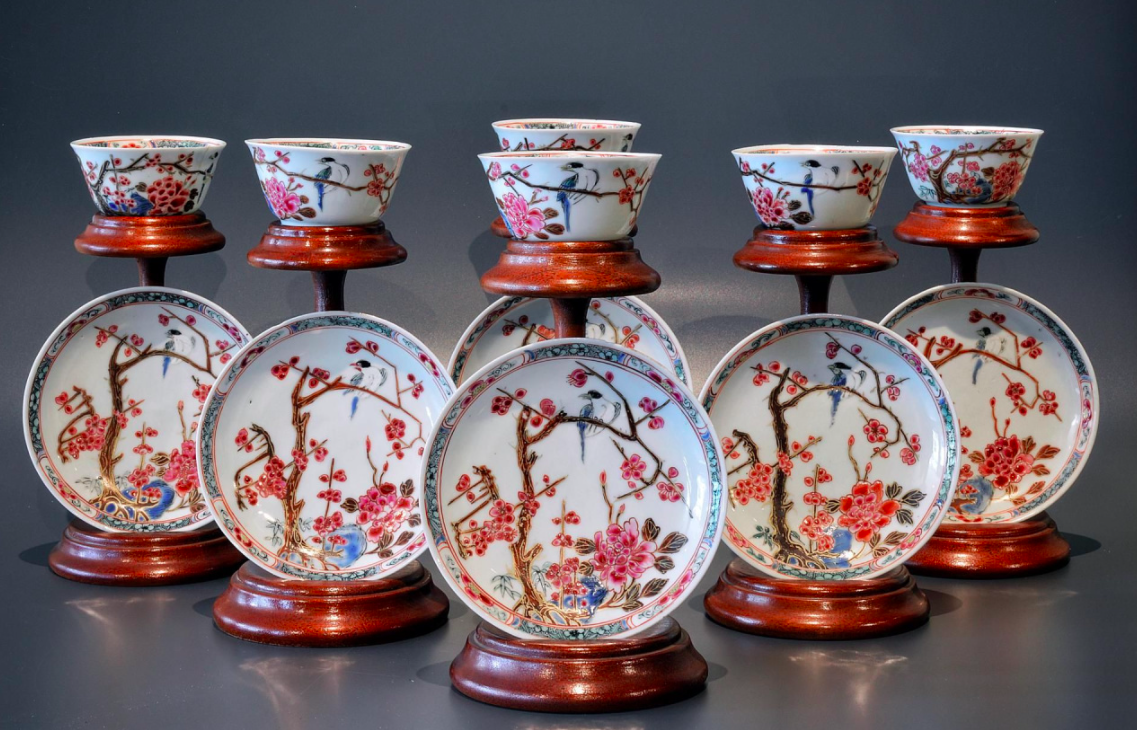 Porcelaine chinoise originale et antique de la période Yonghzheng, 1722-1735