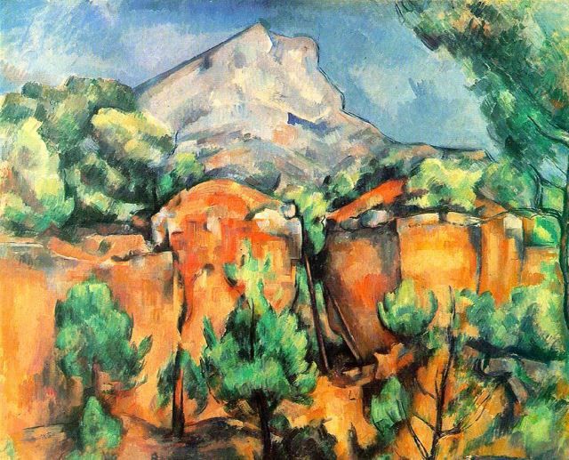 Mont Saint-Victoire seen from Bibemus Quarry by Paul Cézanne