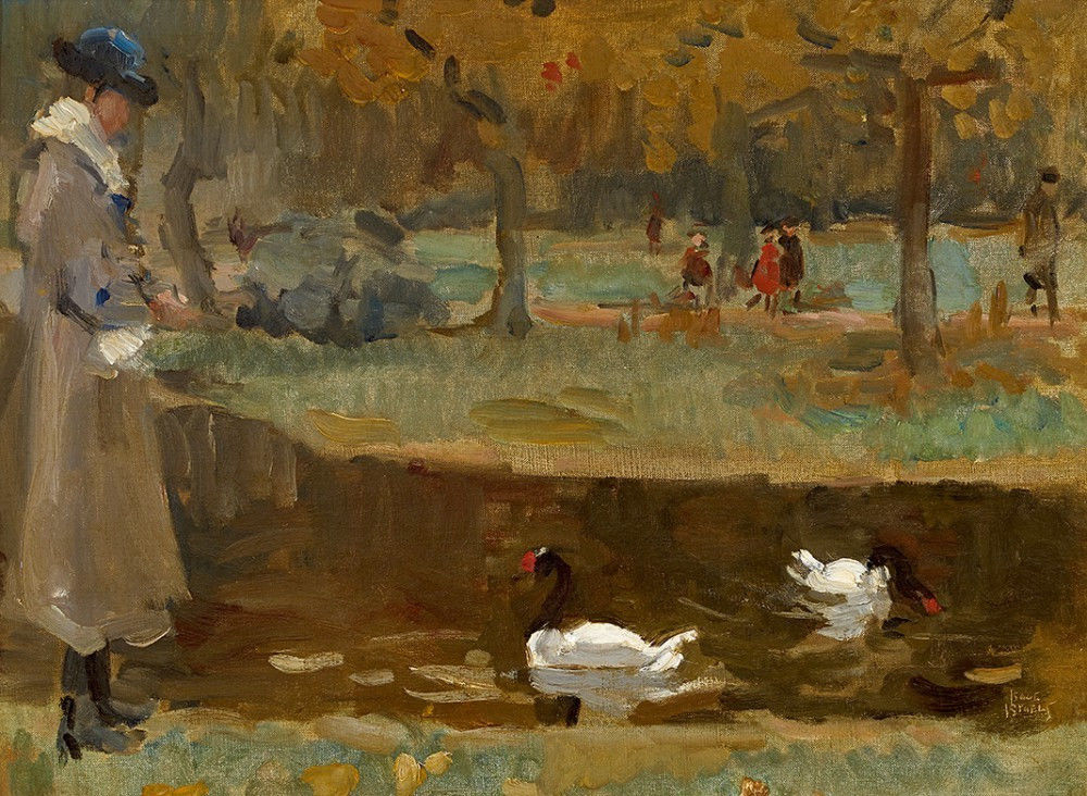Feeding the Swans by Isaac Israels