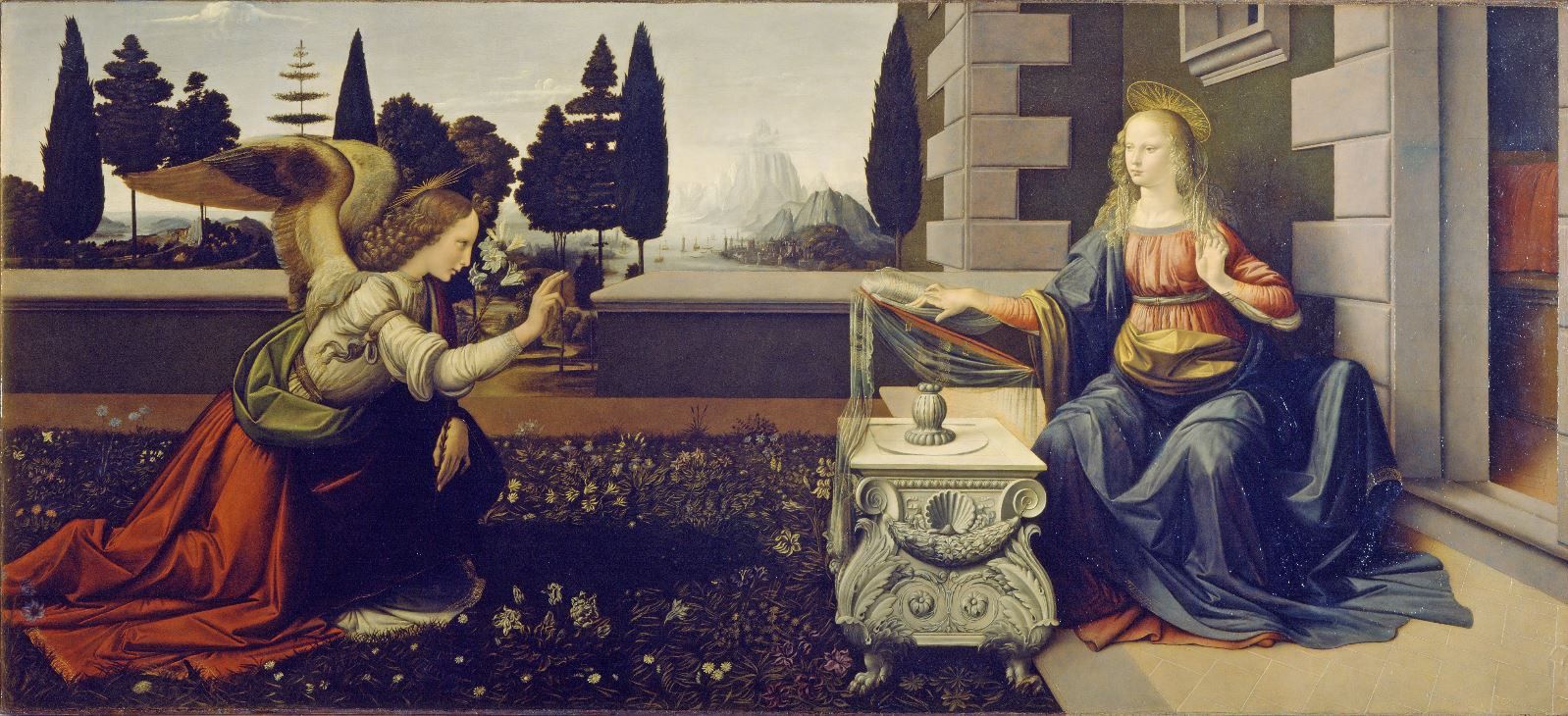 Leonardo Da Vinci, Annunciation (1472-1475)