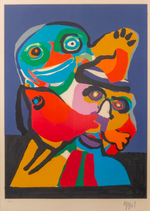 Litho van Karel Appel, Abstraction, 1960 - 1970