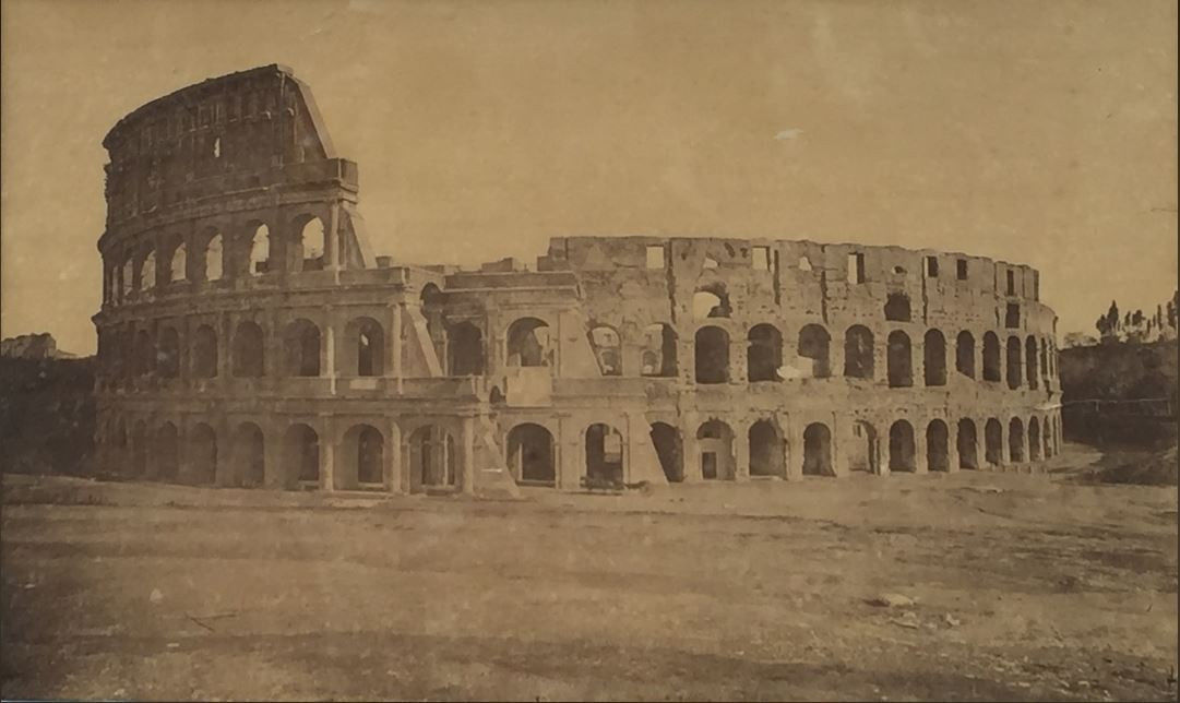 Albumen print of the Colosseum at Rome
