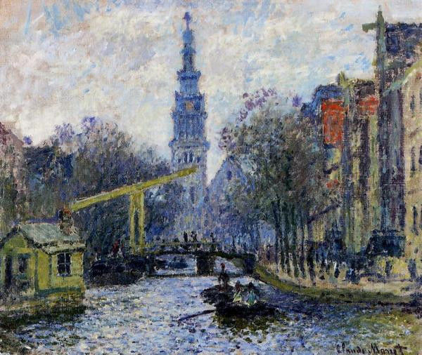 Claude Monet, the Zuidertoren in Amsterdam, 1871