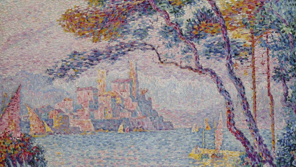 Voorbeeld van een impressionistisch landschap door impressionist Paul Signac, 