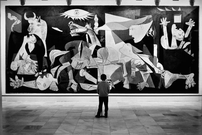 Uno dei più famosi dipinti cubisti 'Guernica', dipinto da Pablo Picasso nel 1937