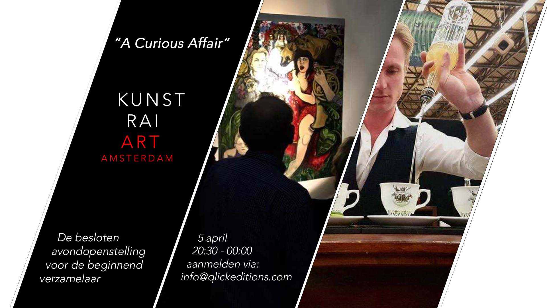 A curious affair KunstRAI Art Amsterdam 2018 Qlick Gallery tour in the dark