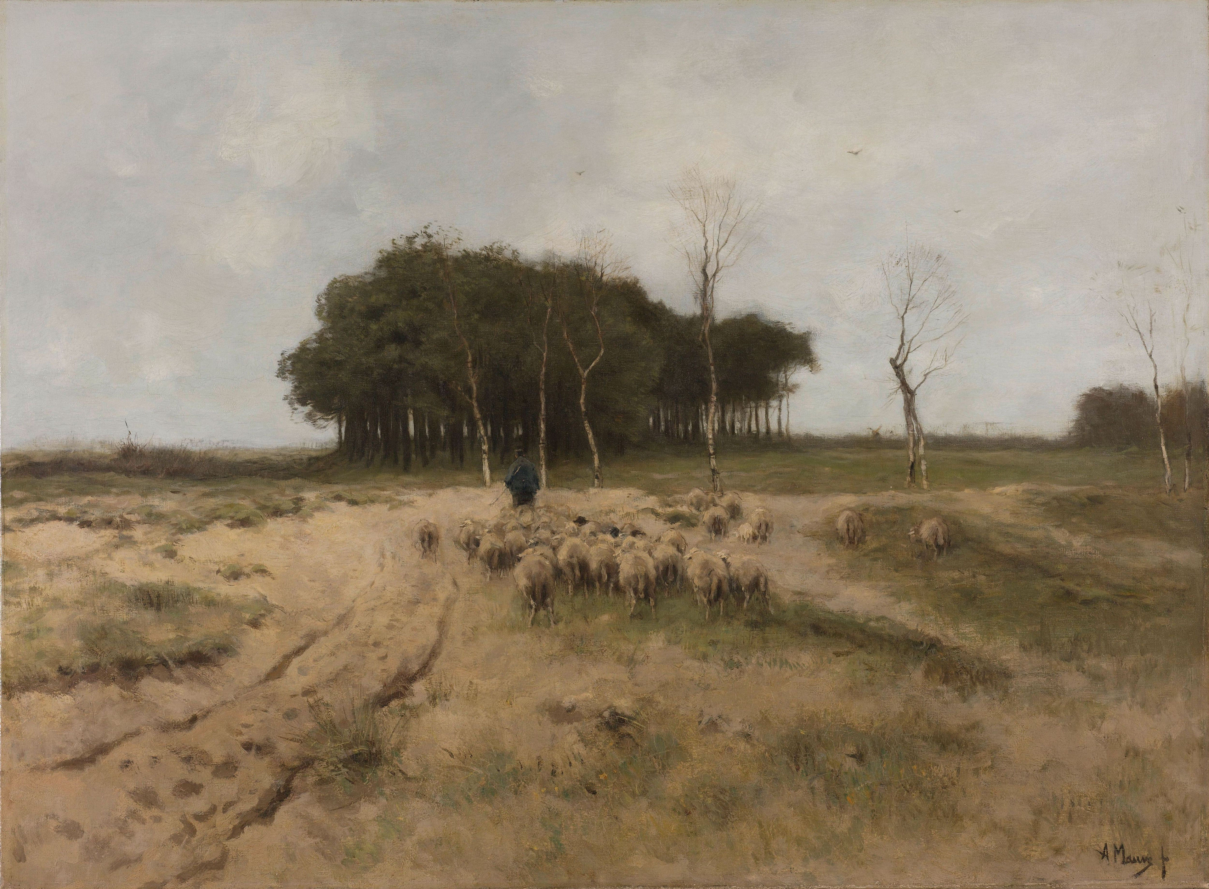 Heath at Laren by artist Anton Mauve
