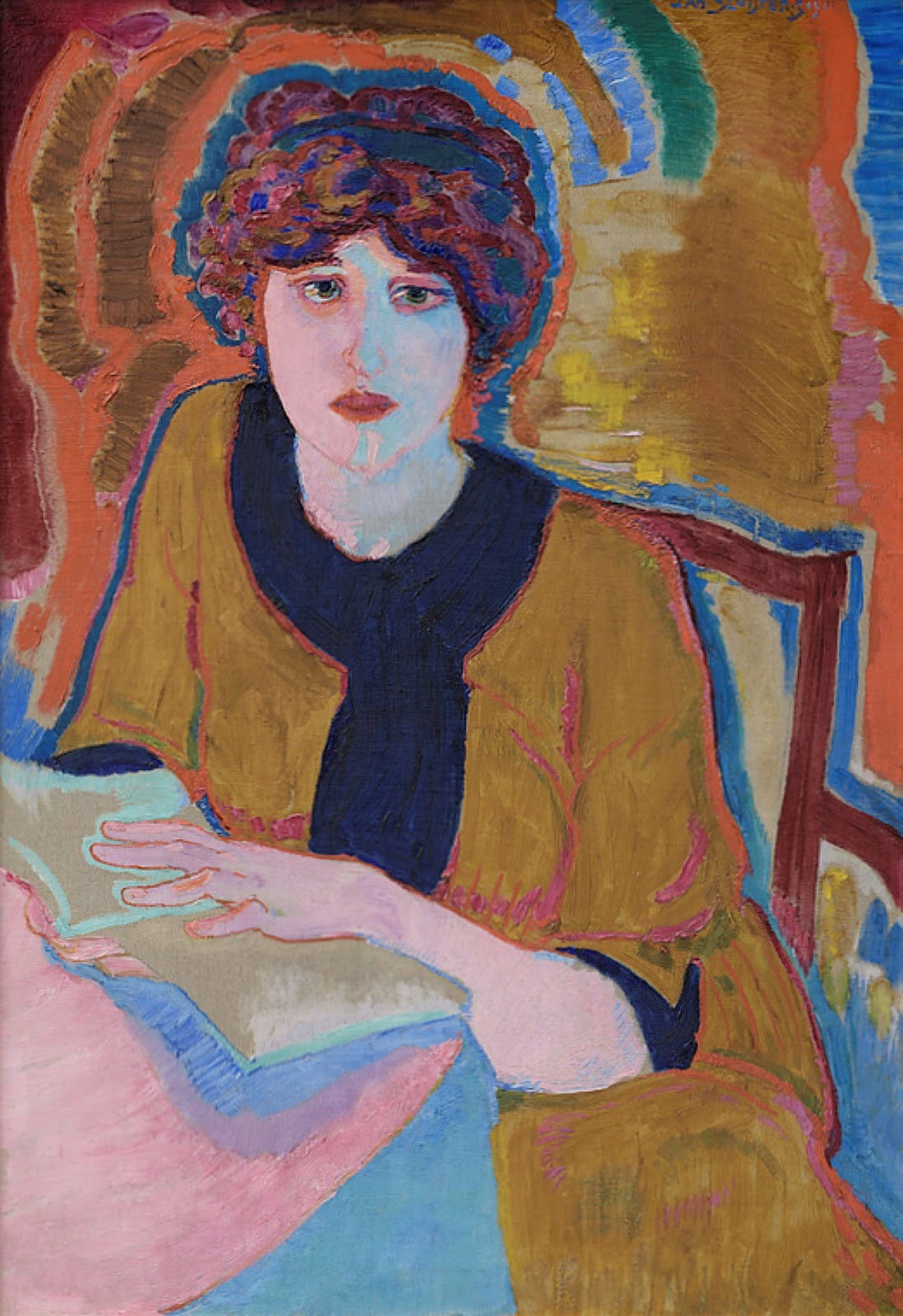 'Reading woman' (Greet van Cooten), 1911, Jan Sluijters
