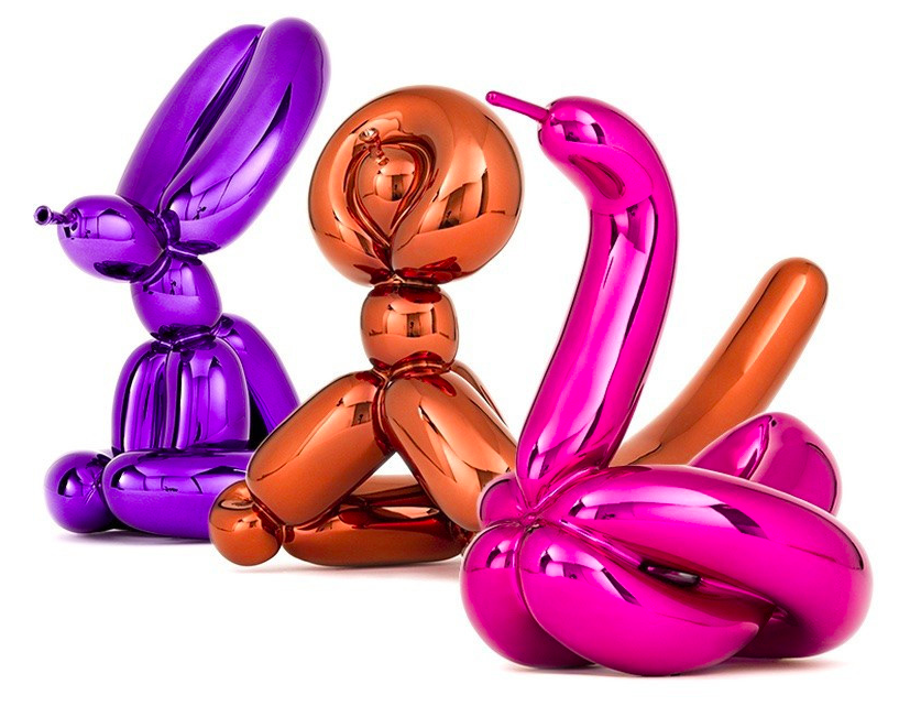 Sample of Neo-Pop Art: Jeff Koons' 'Balloon Animals' available through Gallerease