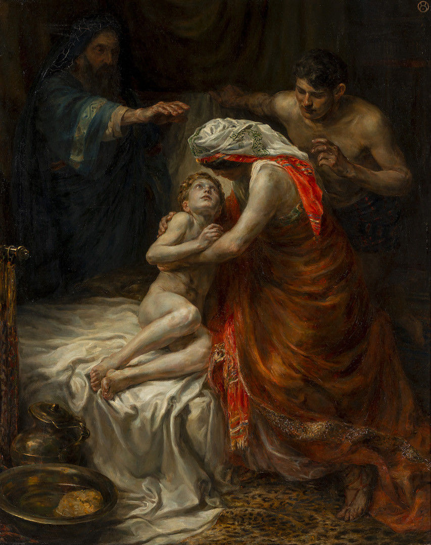 Jan Sluijters, The Prophet Elisha and the Son of the Shunammite Woman, 1904, oil on canvas, 151 x 120 cm