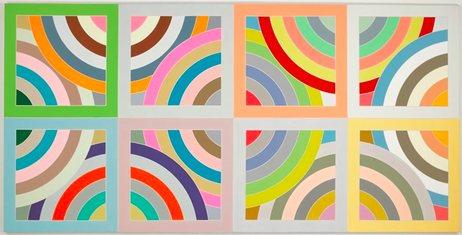 Minimalistisch werk van Frank Stella, Tahkt-I-Sulayman Variation II, 1969