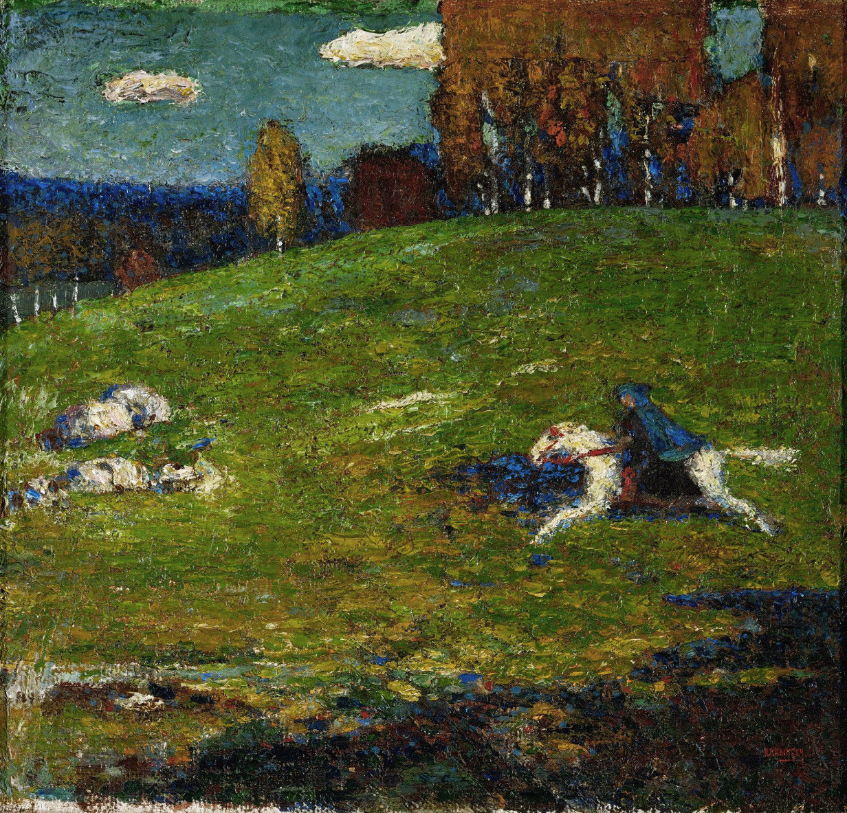 Beginning of Expressionism, Der Blaue Reiter van de painterWassily Kandinsky, 1903