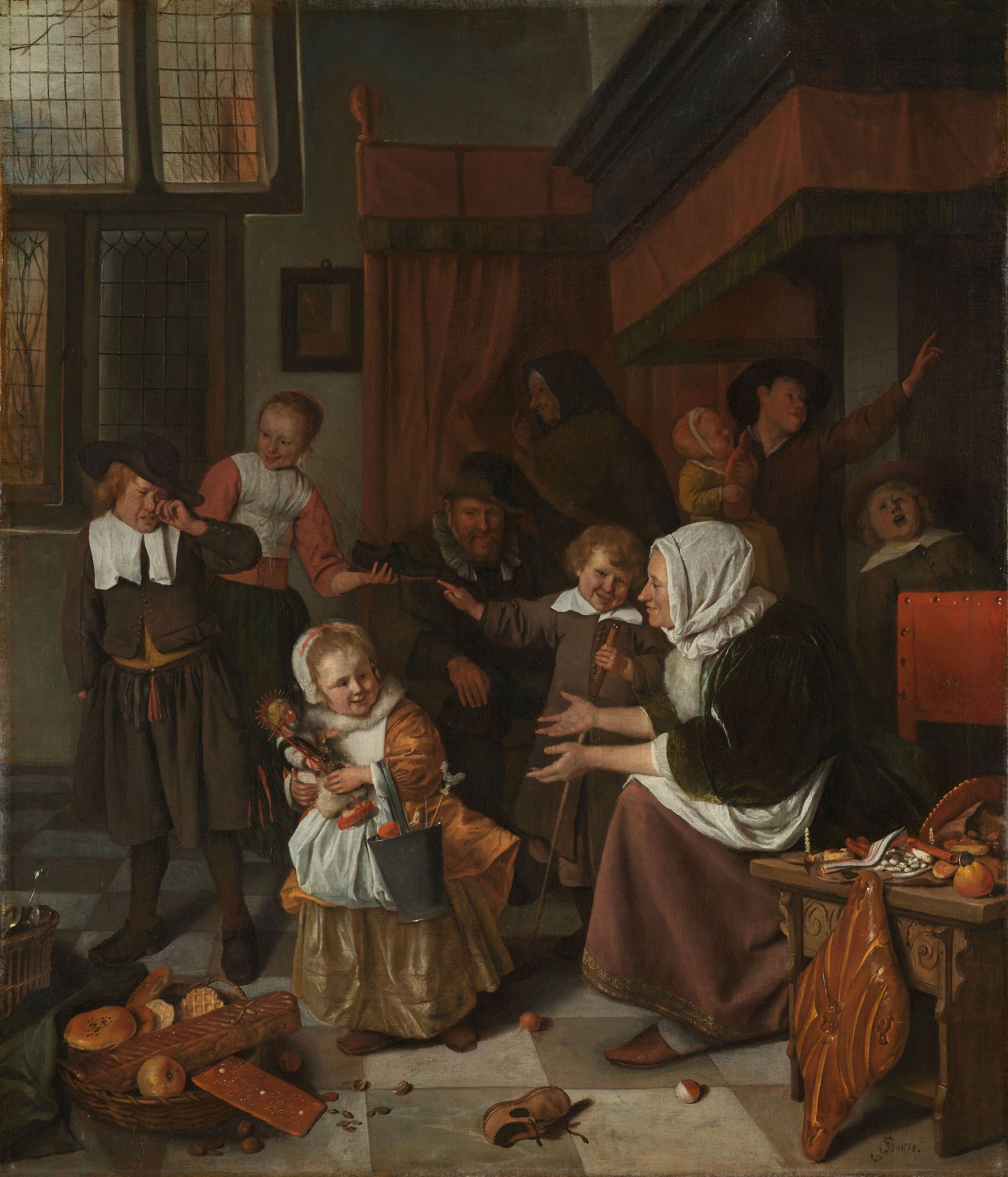 The Feast of Saint Nicholas, 1665-1669, oil on canvas
