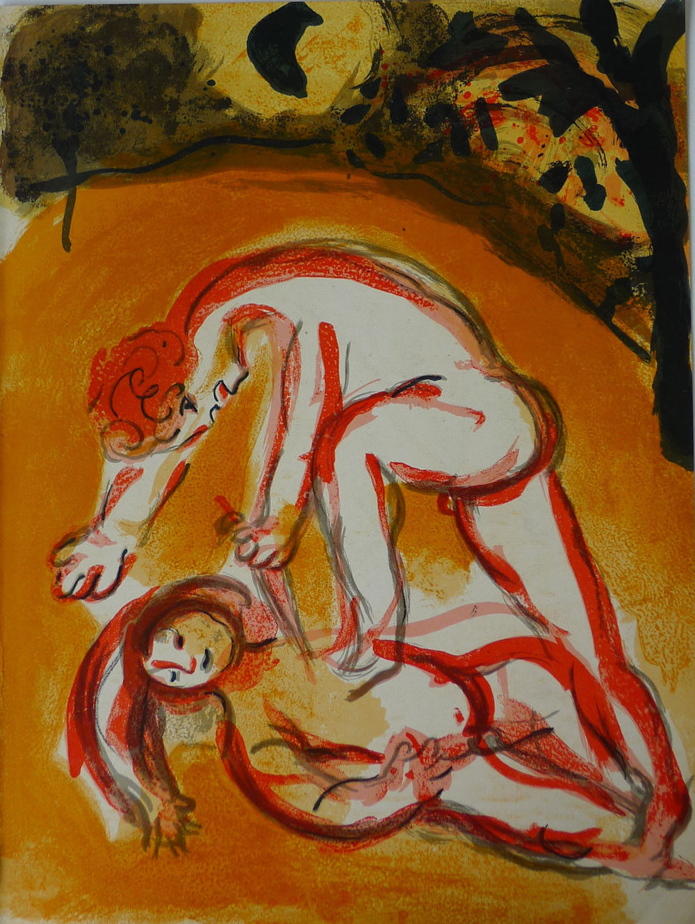 Cain and Abel Marc chagall print