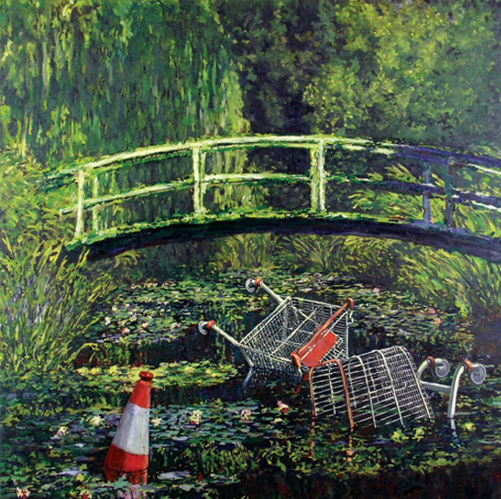 Monet By streetartist Banksy